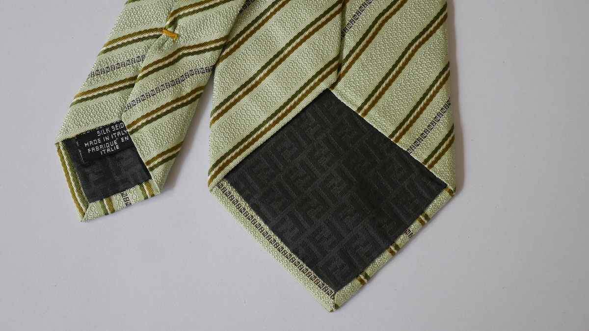  не использовался . близкий [FENDI Fendi ]USED бренд галстук /m63-F-6-10