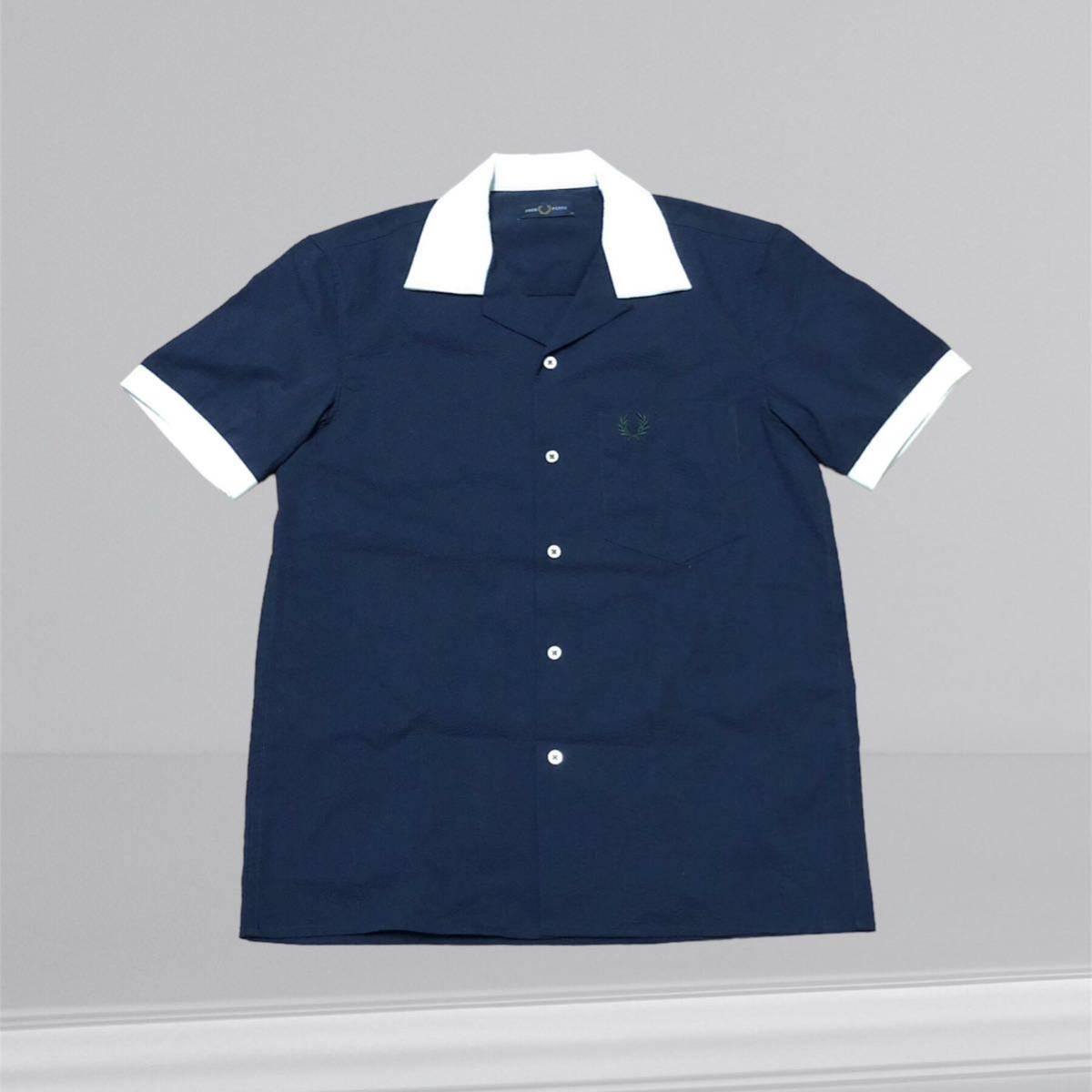 ☆フレッドペリー/Fred Perry☆クレリック シアーサッカーシャツ F4560_画像1