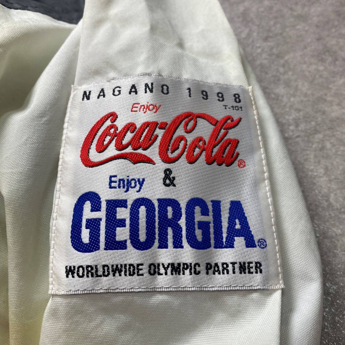 激レア Coca-Cola GEORGIA コカコーラ ジョージア ウェア スキー ボード 1993年 長野オリンピック 冬季オリンピック 限定 フリーサイズ_画像5