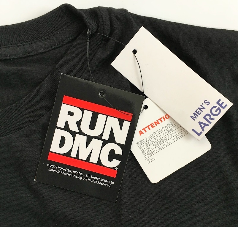 ya593 ４Ｌ【新品】 Run-D.M.C.（ラン・ディーエムシー）Ｔシャツ ロックTシャツ ビッグサイズ　黒　メンズ_画像5