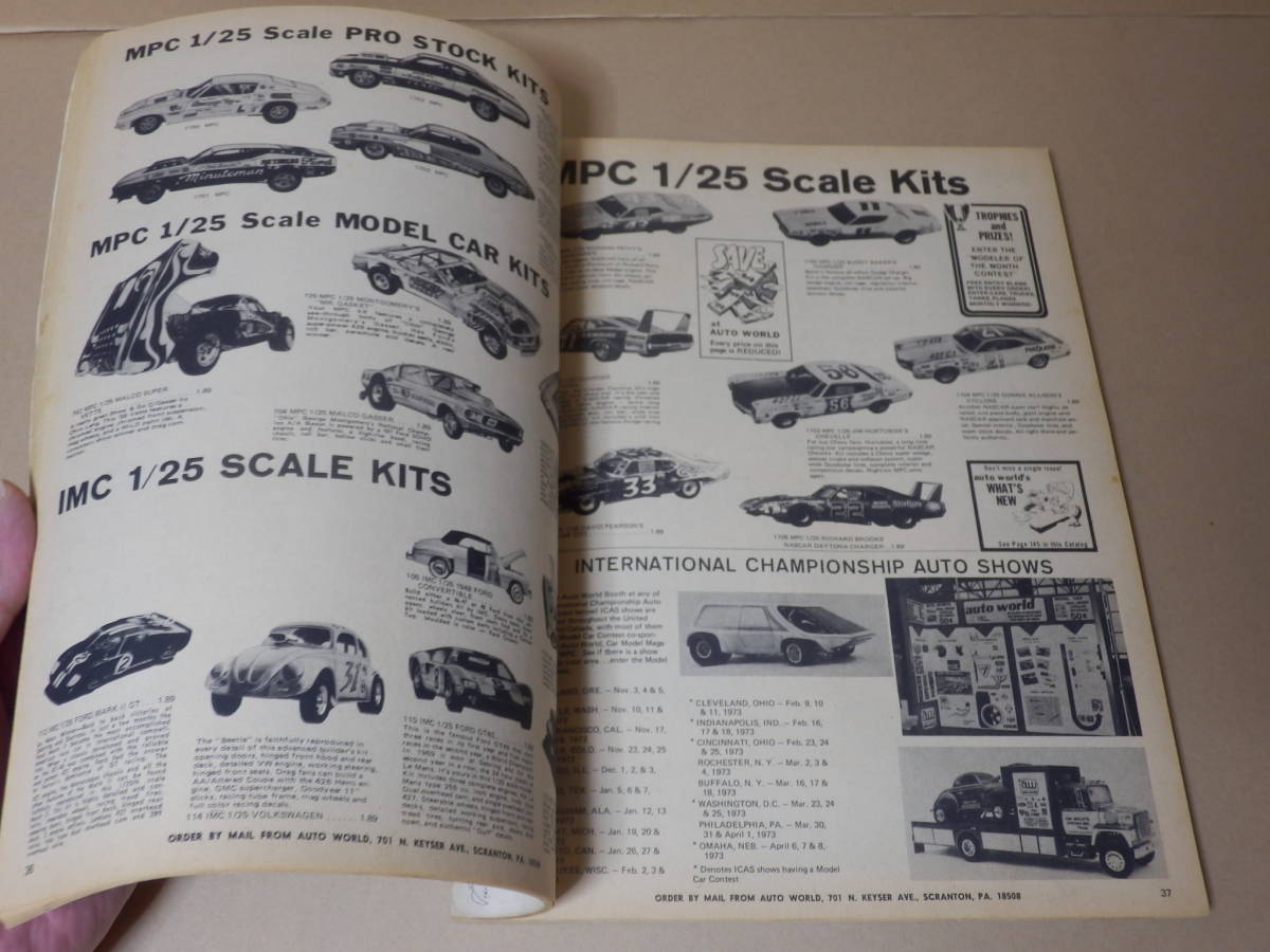 AUTO WORLD CATALOG 1973 - MODEL CARS, SLOT CARS, etc._画像7