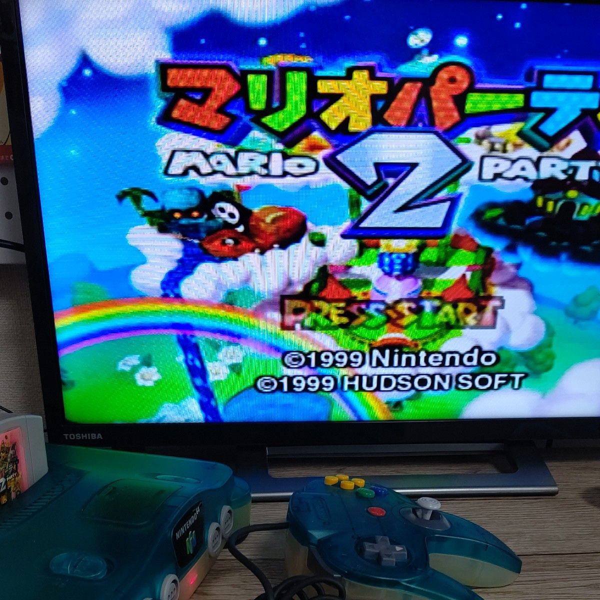 動作確認済】ニンテンドー64 クリアブルー 本体 ソフトセット 動作確認済】ニンテンドー64 クリアブルー 本体 ソフトセット