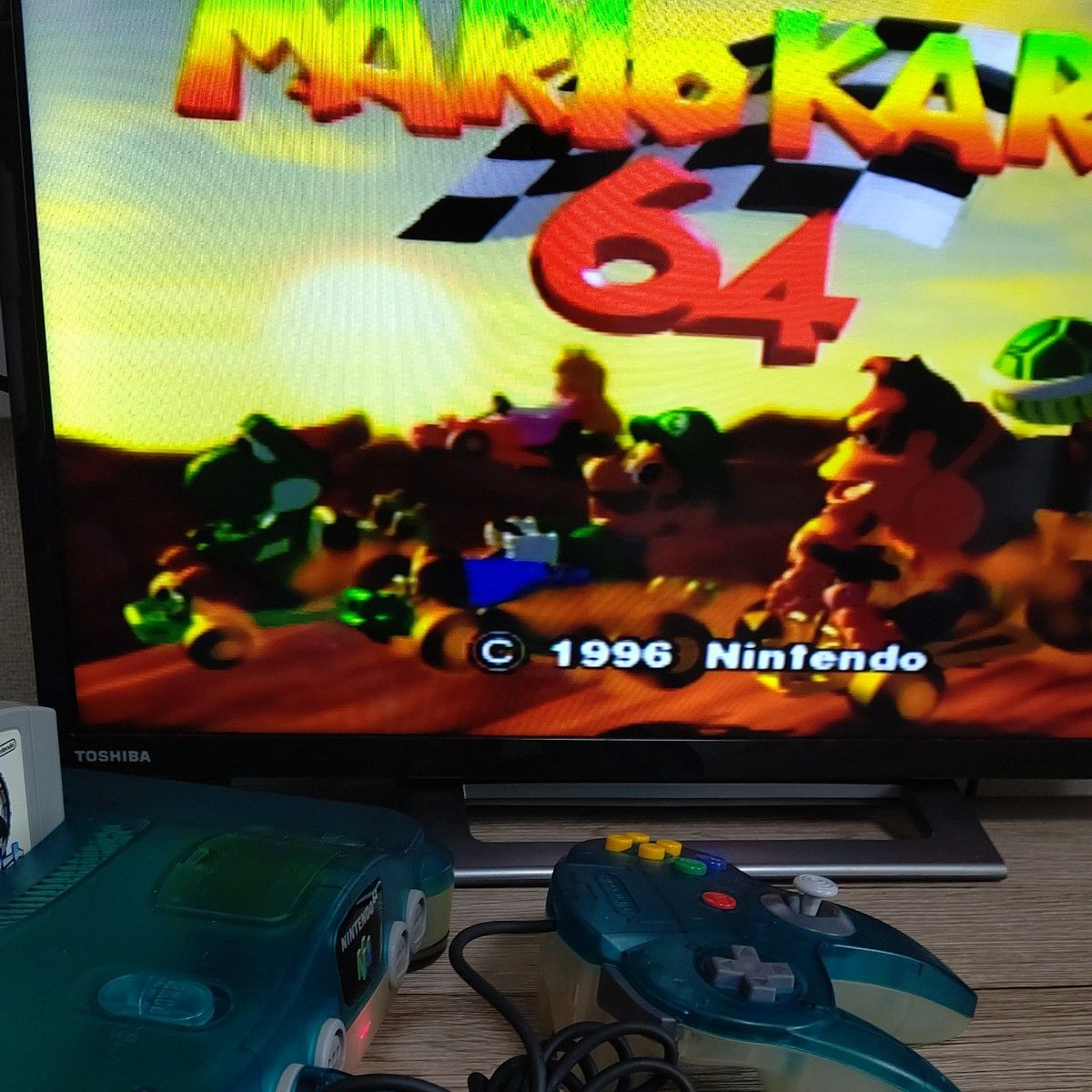 動作確認済】ニンテンドー64 クリアブルー 本体 ソフトセット 動作確認済】ニンテンドー64 クリアブルー 本体 ソフトセット