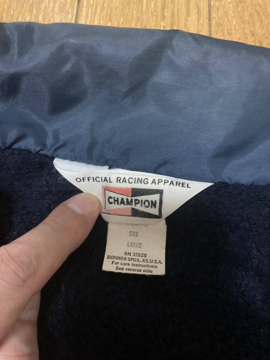 70s USA製 CHAMPION PLUG オフィシャル ボア コーチジャケット L 70s USA製 CHAMPION PLUG オフィシャル ボア コーチジャケット L