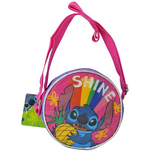 送料込 スティッチ ミニ ラウンド ショルダー (SHINE) 18116 stitch ショルダーバッグ ポシェット キッズ 子ども 斜め掛け バッグ 輸入_画像1