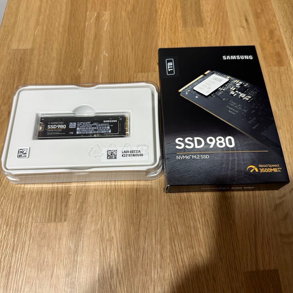 美品　サムスン　Samsung ssd980 1TB　NVMe M.2_画像1