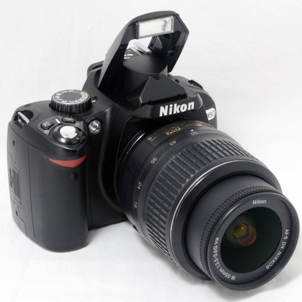 ☆iPhone転送☆Nikon ニコン D60 AF-S 18-55 VR 手振れ補正レンズキット iPhone転送カードリーダー＆SDカード付き 初心者  おすすめ