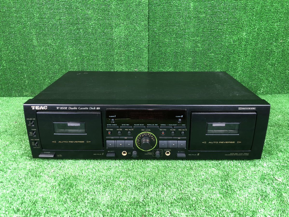 3-301】TEAC W-860R Auto Reverse Pitch Control Double Cassette Tape Deck ピッチコントロール塔載 ダブルカセット デッキ_画像1