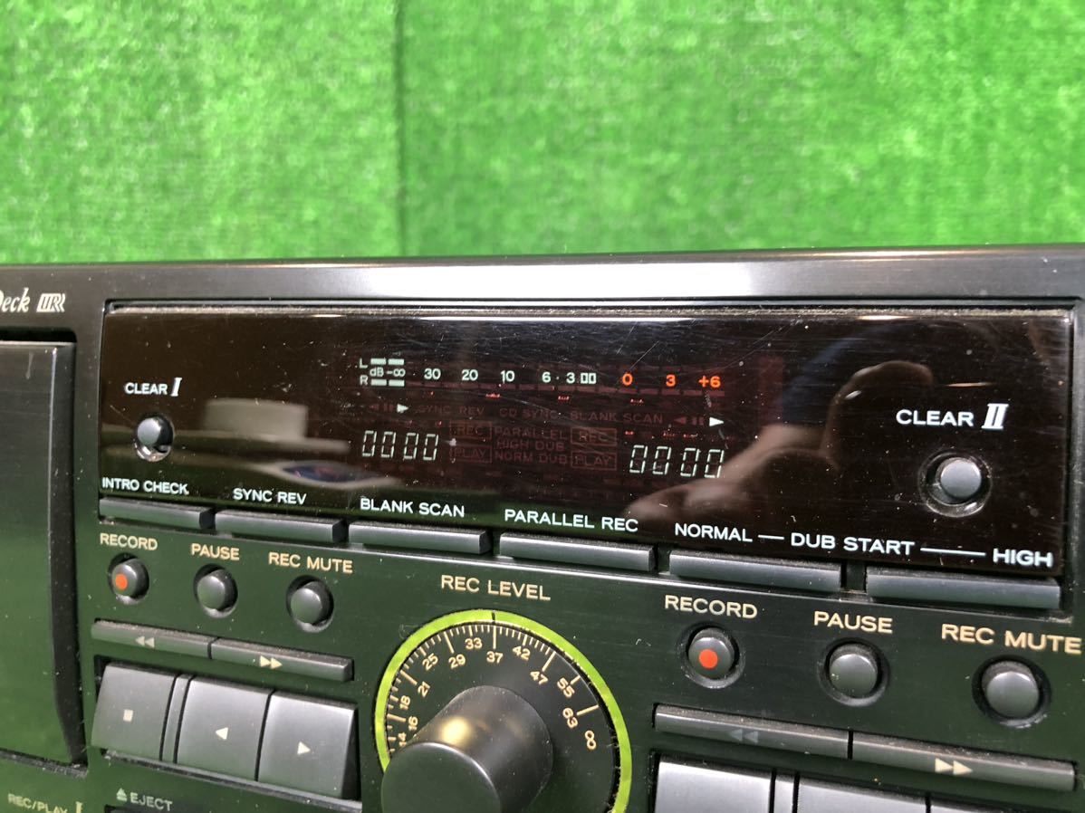 3-301】TEAC W-860R Auto Reverse Pitch Control Double Cassette Tape Deck ピッチコントロール塔載 ダブルカセット デッキ_画像6