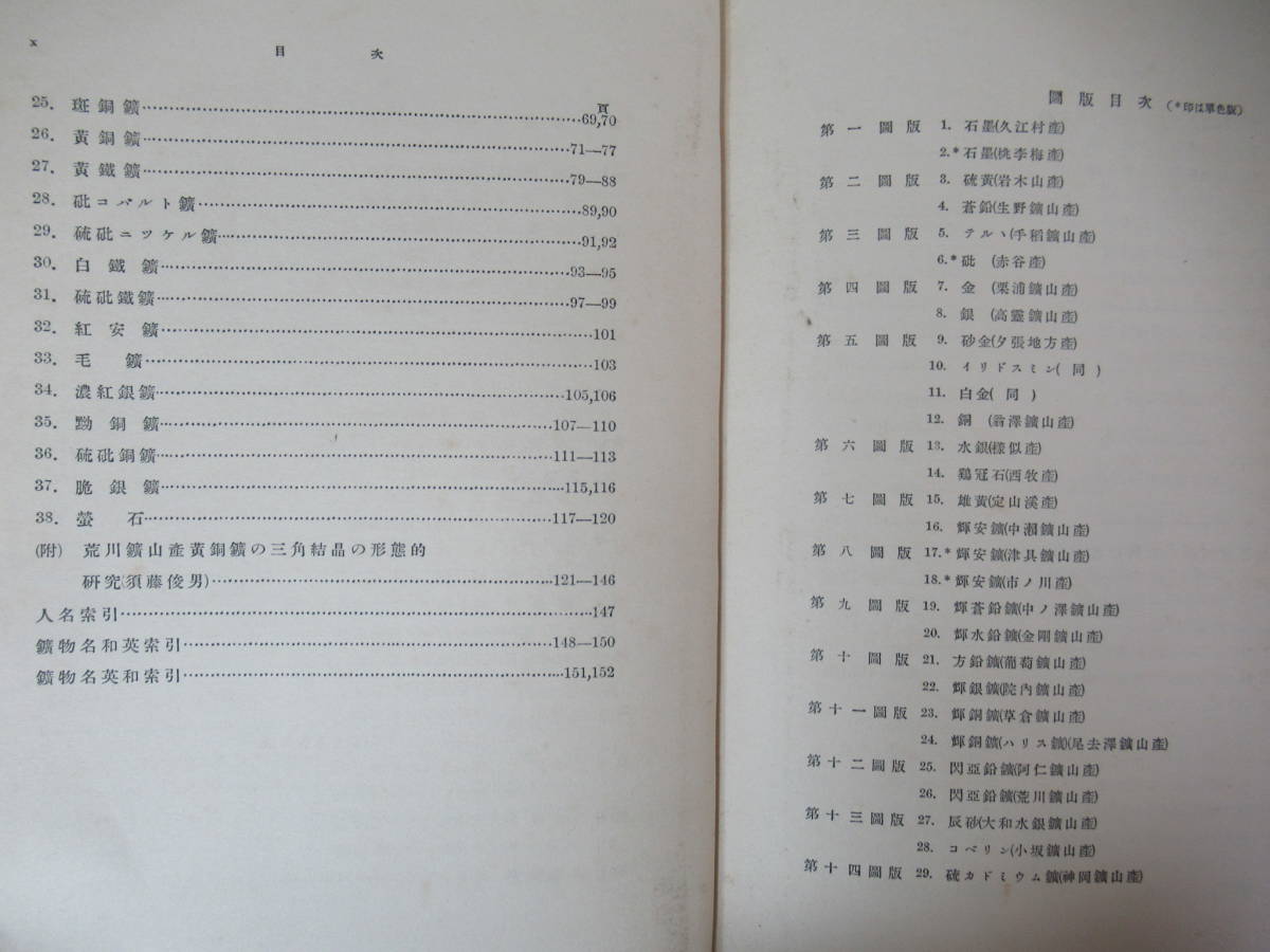 n03●貴重書籍!本邦鉱物図誌 3冊 伊藤貞市 大地書院 図版等多数 地学 天然石 パワーストーン 化石 岩石 鉱石 鉱山 水晶 テルル石 230721_画像7