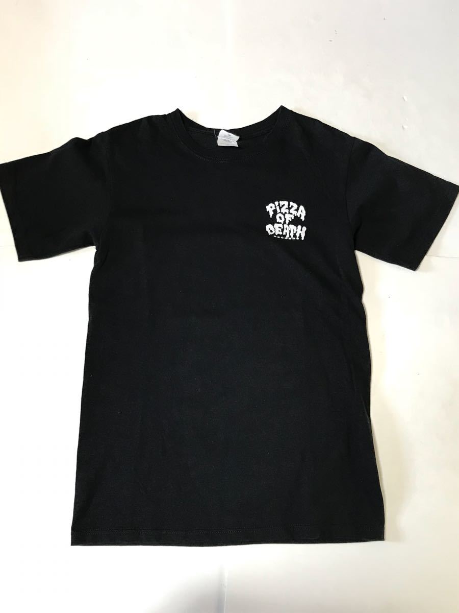 美中古★Pizza of death ピザオブデス 横山健 Tシャツ S ハイスタ 脱原発 ハイスタンダード ブラック 漢字 黒 anvil アンビル_画像2