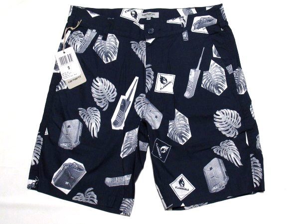 新品 Carhartt WIP Flammable Short Sサイズ フラマブル ショーツ Blue ブルー ショートパンツ カーハート ワークインプログレス_画像5