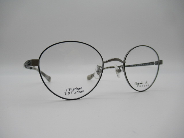 agnis B 52-0007 col.02 サイズ 50□21-140 新品・未使用品 日本製 メンズ用