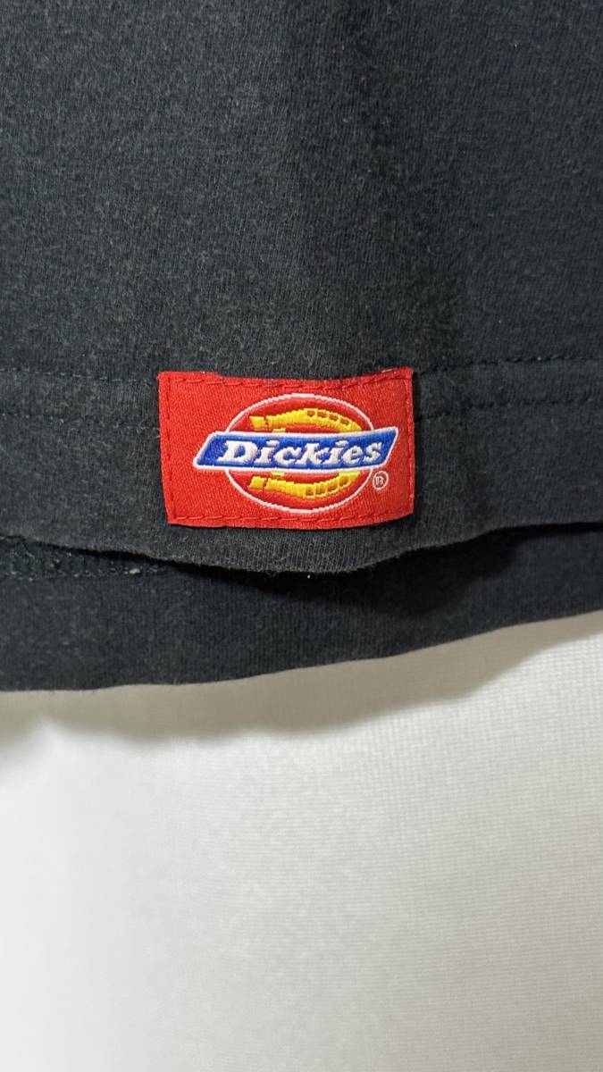 DICKIES ディッキーズ　プリントTシャツ　M size バックプリント　US古着　ブラック_画像5