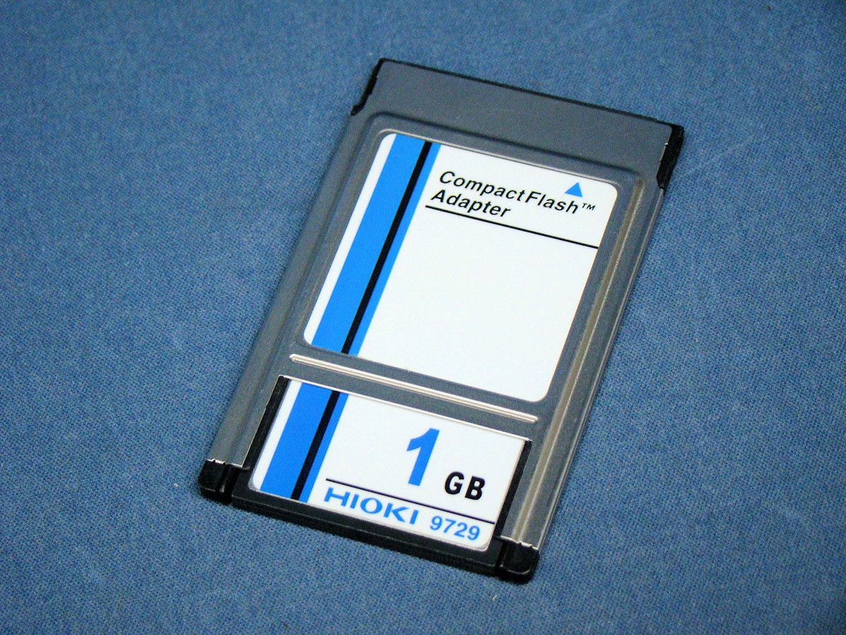 【18％OFF】 PCカード 日置 HIOKI 9729 中古 CFカード 1GB 1GB