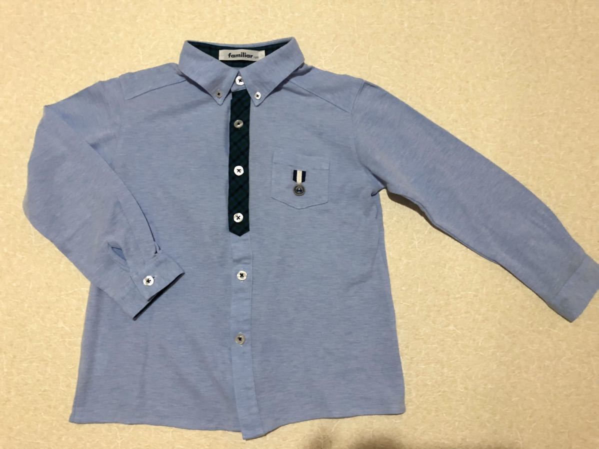 美品 120 familiar ファミリア 長袖シャツ|PayPayフリマ