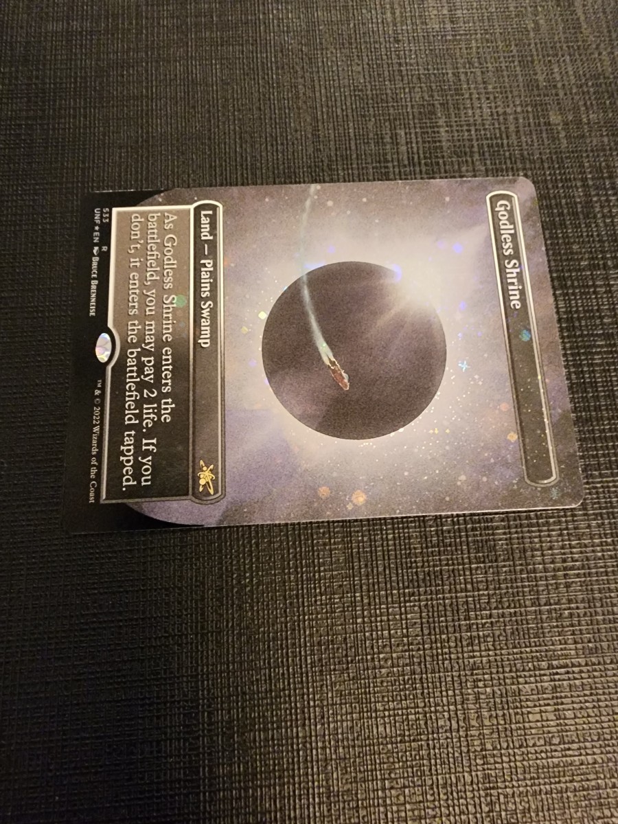 最終値下げ【Unfinity】ラスト一枚【新品未使用】神無き祭殿 ギャラクシーFOIL 統率者 EDH MTG 希少 プレミア 限定品