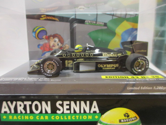 新品 1/43 ミニチャンプス ロータス ルノー 97T 1985 アイルトンセナ