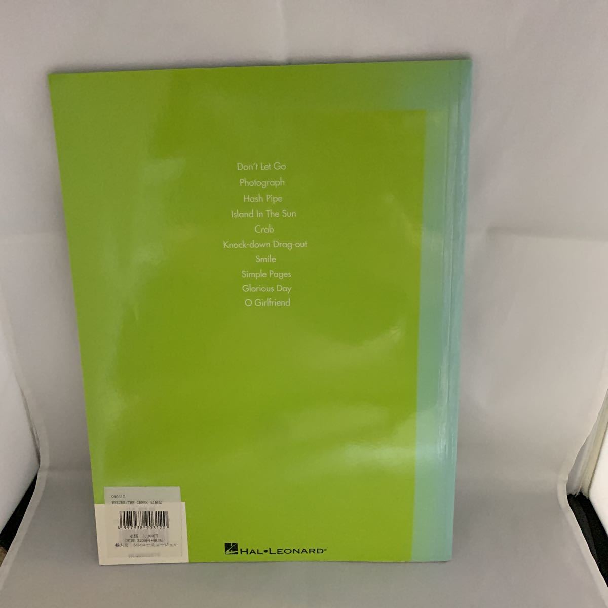 weezer green album ギタータブ譜　洋書　中古_画像2