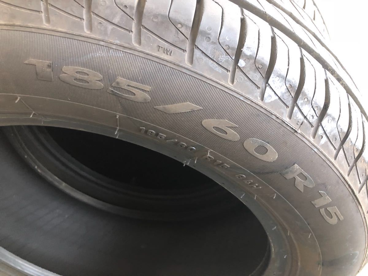 185 / 60R15倍耐力P1 P1 Cinturato 4套二手生態巴厘島山？ 原文:185/60R15 ピレリ P1 Cinturato 4本 セット 中古 エコ バリ山 ？ 