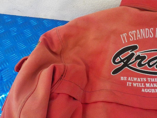R●○GRASH　グラッシェ　ジャケット　ジャンパー　バイクウェア　ライダース　中古　赤系　Mサイズ　5-7/10（こ）_画像7