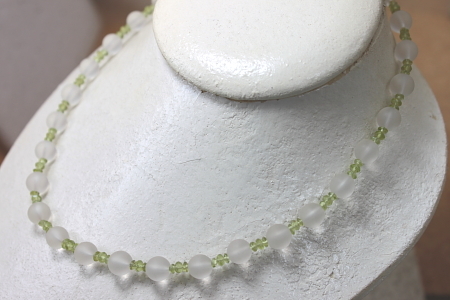  crystal, peridot, necklace 