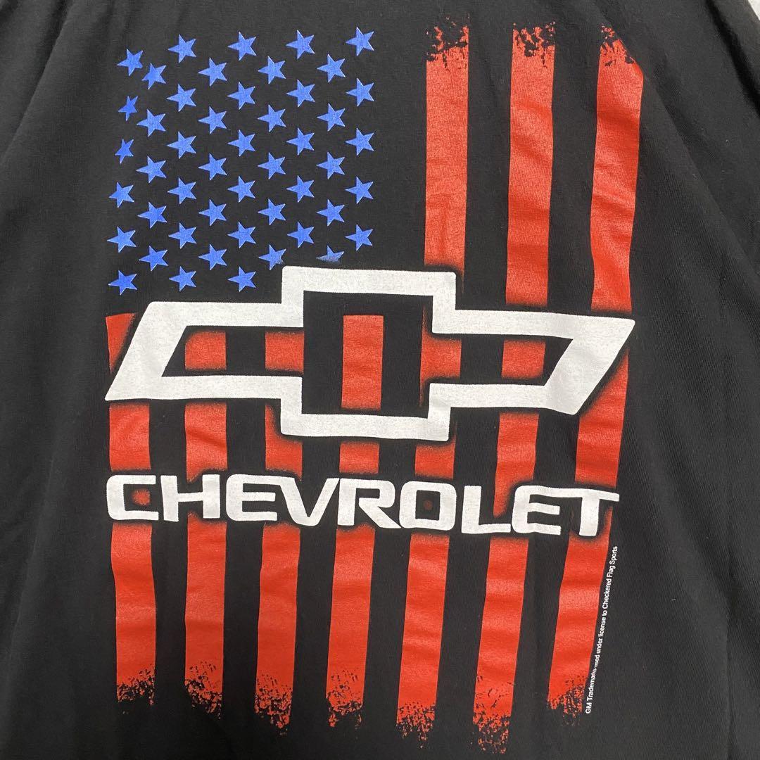 【入手困難】CHEVROLET シボレー　Tシャツ　バックプリント　ワンポイントロゴ　両面デザイン　企業　会社　車　一点物 ゆったり　レア_画像5