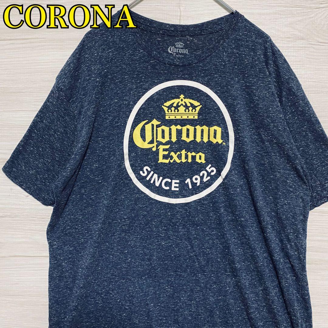 【入手困難】CORONA コロナビール　Tシャツ　2XLサイズ　センターロゴ ビッグロゴ　海外輸入　企業　会社　一点物 ゆったり　レア　半袖_画像1