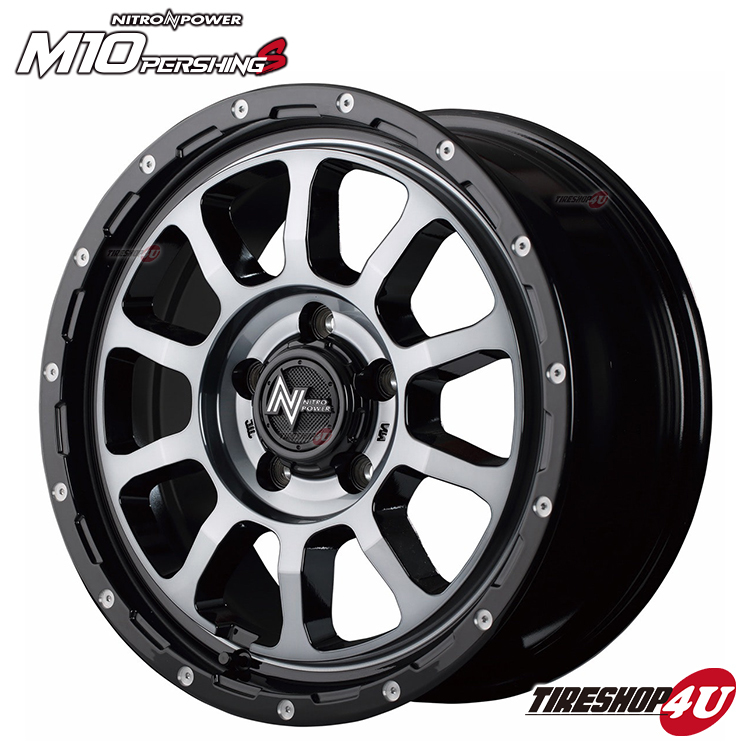 4本セット ナイトロパワー M10パーシング 16x7J 5/114.3 +40 ブラッククリア BFグッドリッチ KO2 235/70R16 デリカD5_画像2