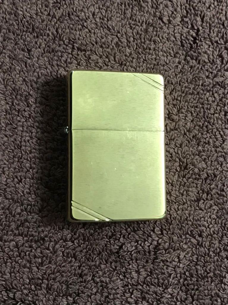 ZIPPO ジッポ ジッポー オイルライター　1989年製 ビンテージ 1937 REPLICAレプリカ ダイヤゴナル ゴールド solid brass 中古品_画像1