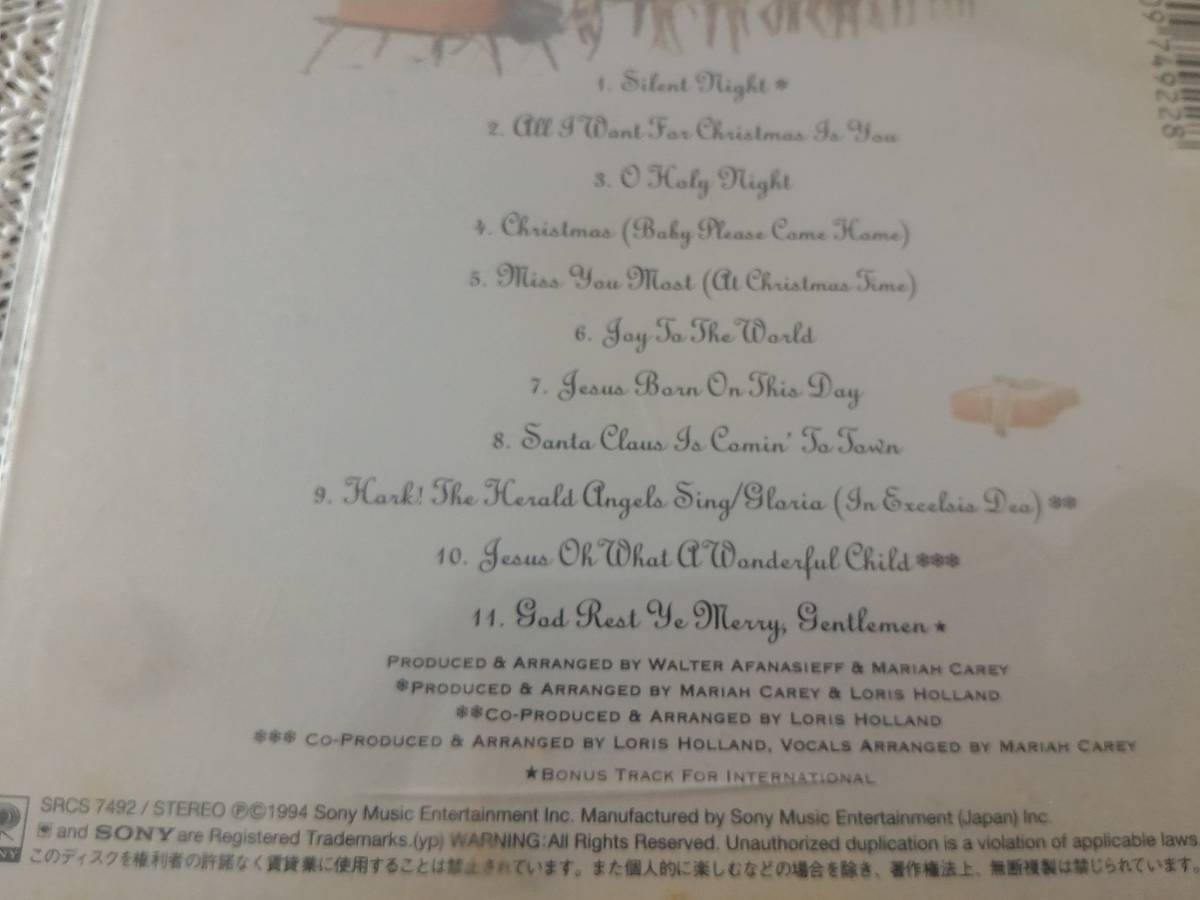 MARIAH CAREY～Merry Christmas album マライア・キャリー～メリー・クリスマス～中古CD_画像7