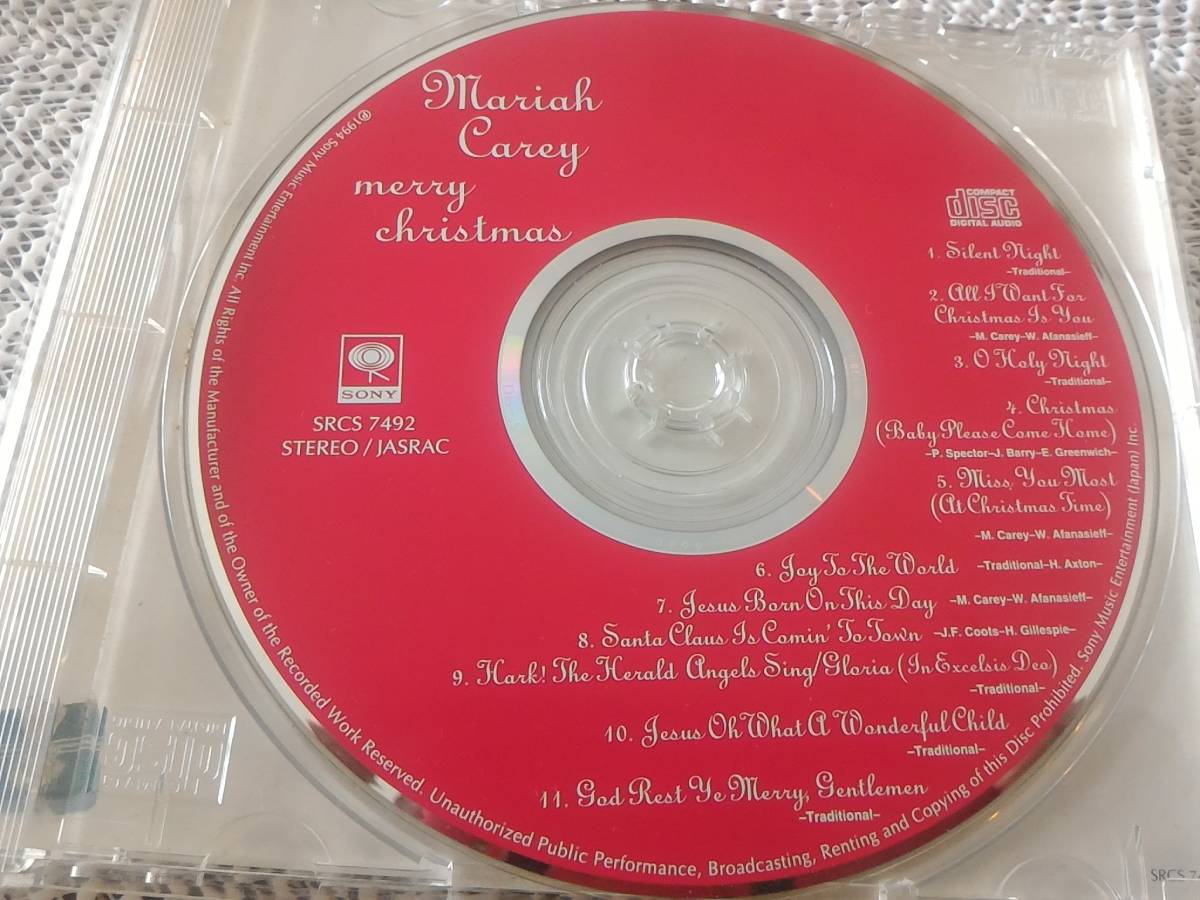 MARIAH CAREY～Merry Christmas album マライア・キャリー～メリー・クリスマス～中古CD_画像1