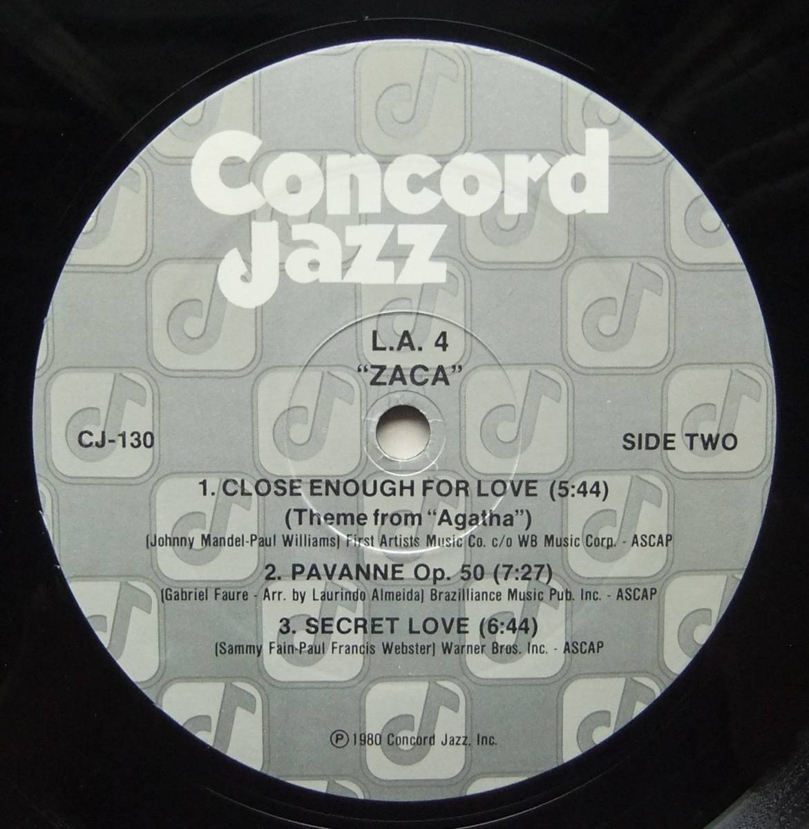 ◆ L.A.4 / Zaca ◆ Concord Jazz CJ-130 ◆_画像4