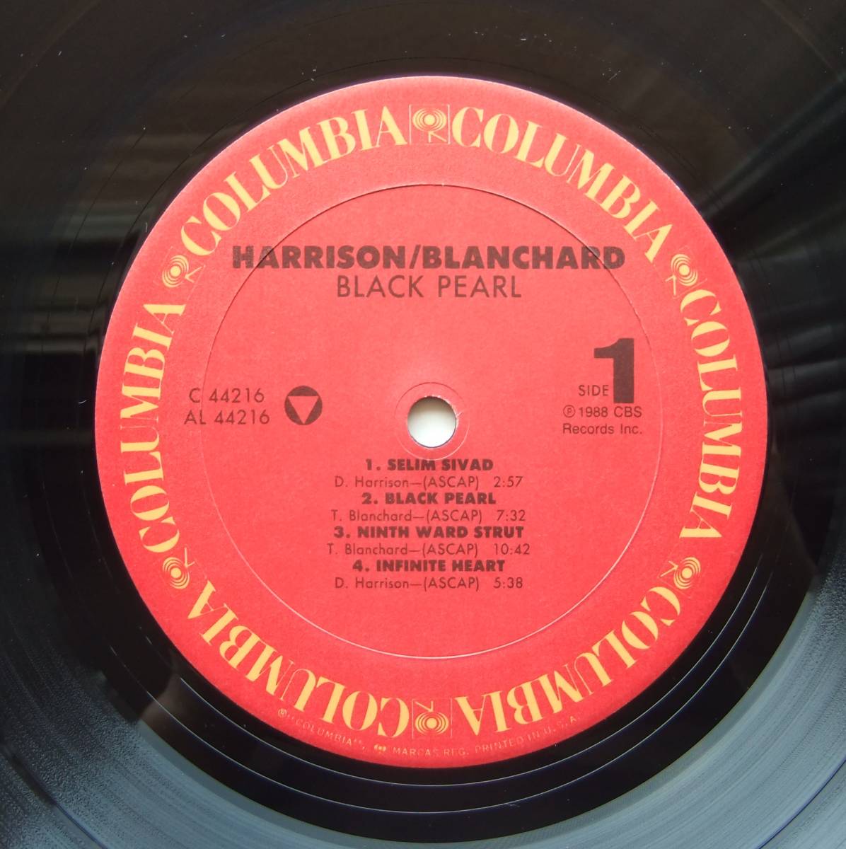 ◆ TERENCE BLANCHARD - DONALD HARRISON / Black Pearl ◆ Columbia C44216 (1A:promo) ◆_画像3