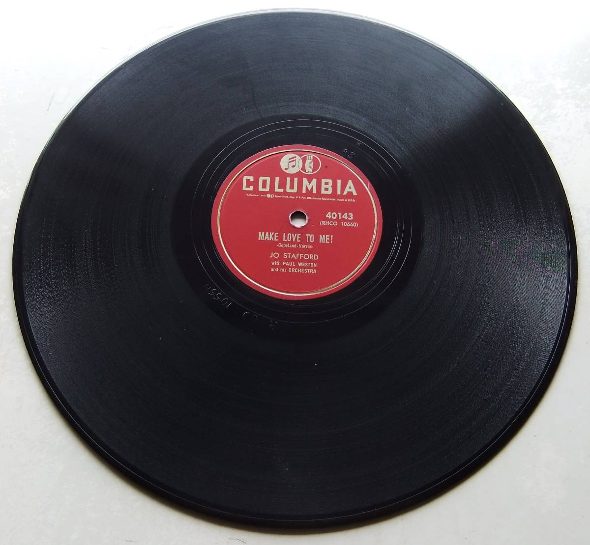 * JO STAFFORD / Adi-Adios Amigo / Make Love To Me! * Columbia 40143 (78rpm SP) *