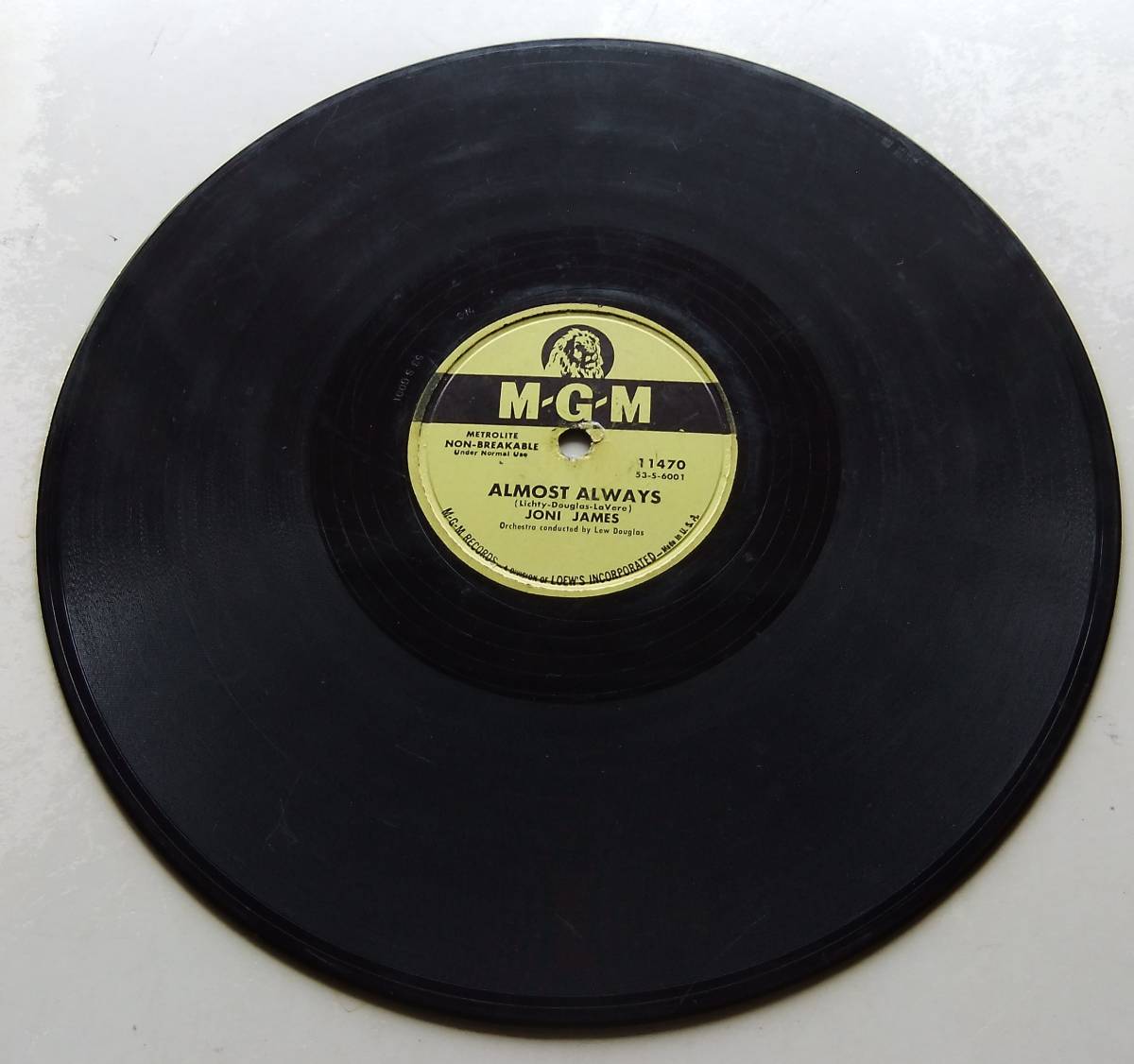 * JONI JAMES / Almost Always / Is It Any Wonder * MGM 11470 (78rpm SP) *