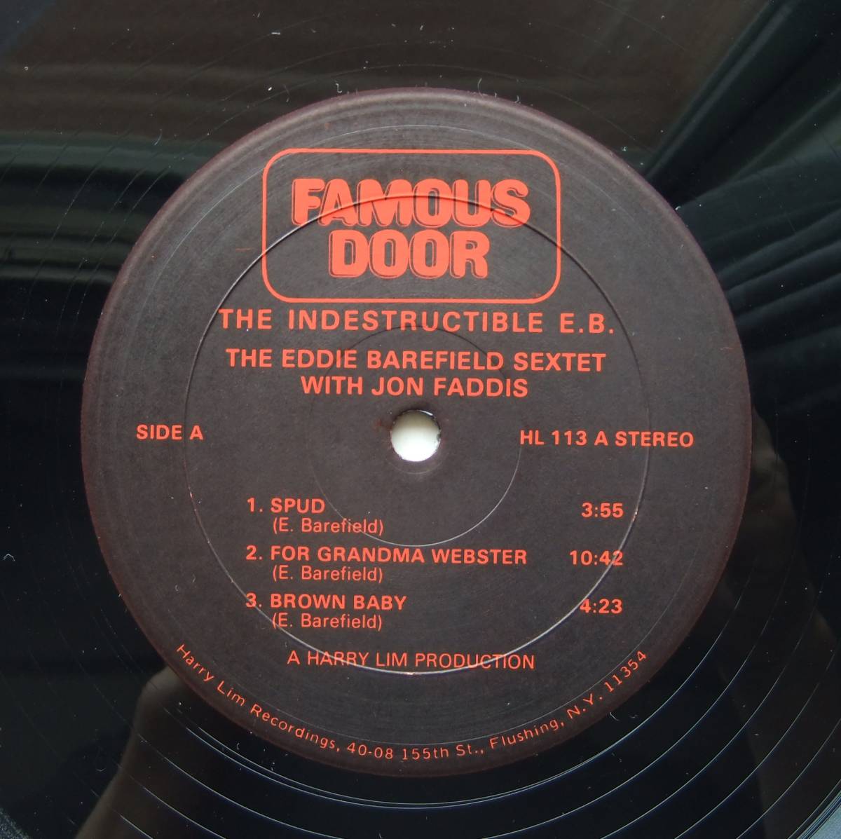 ◆ EDDIE BAREFIELD Sextet / The Indestructible ◆ Famous Door HL 113 ◆_画像3