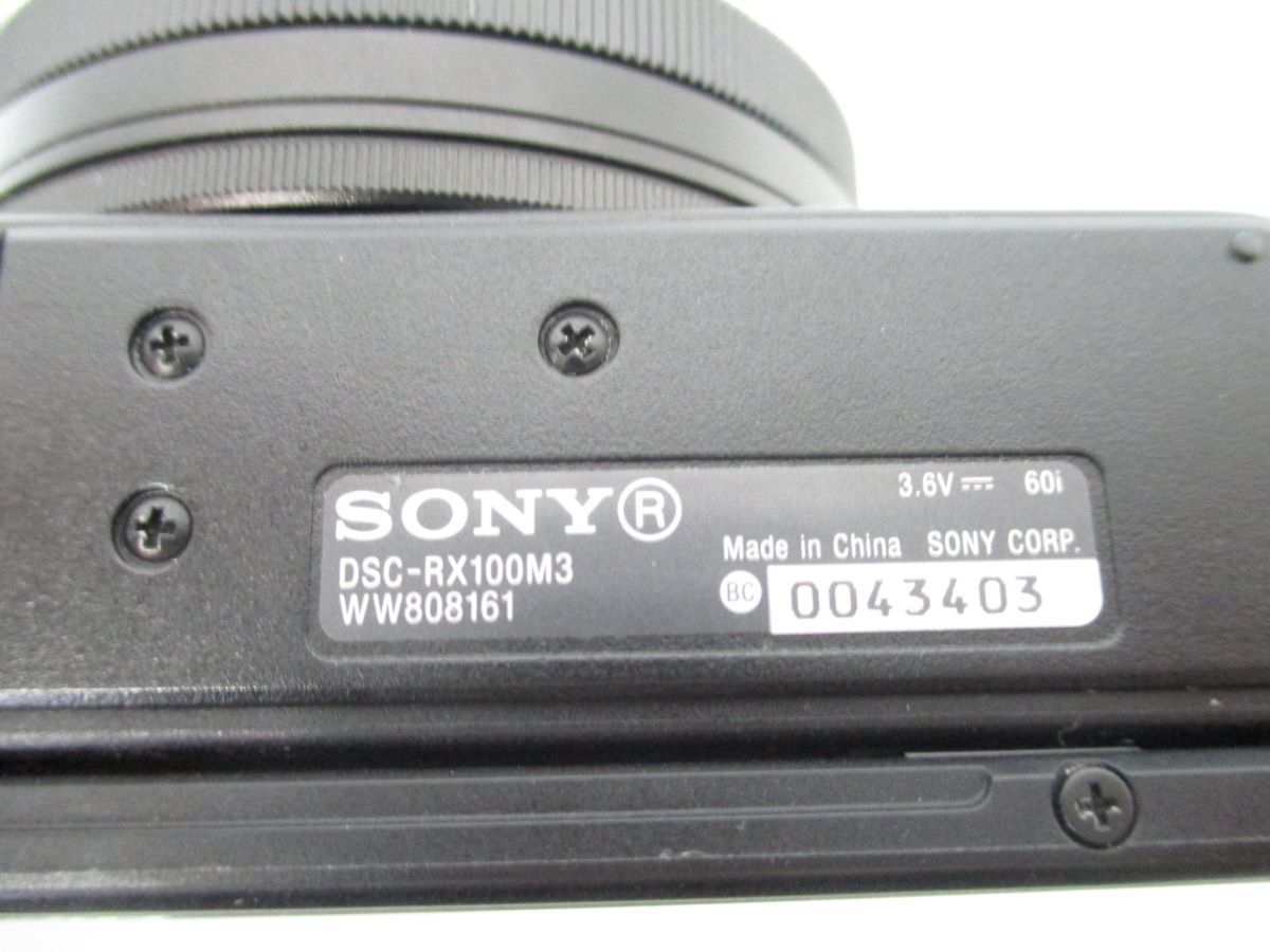 C-4【動作確認済】ソニーSONY□コンパクトデジタルカメラ DSC-RX100M3