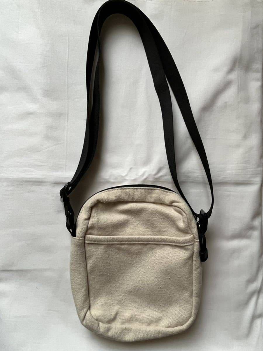 Lee Lee canvas Mini shoulder bag beige white casual bag Mini pochette 