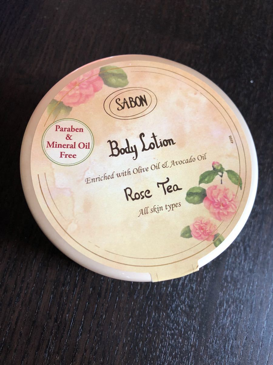 Sabon body lotion Rose tea not yet sale in Japan 