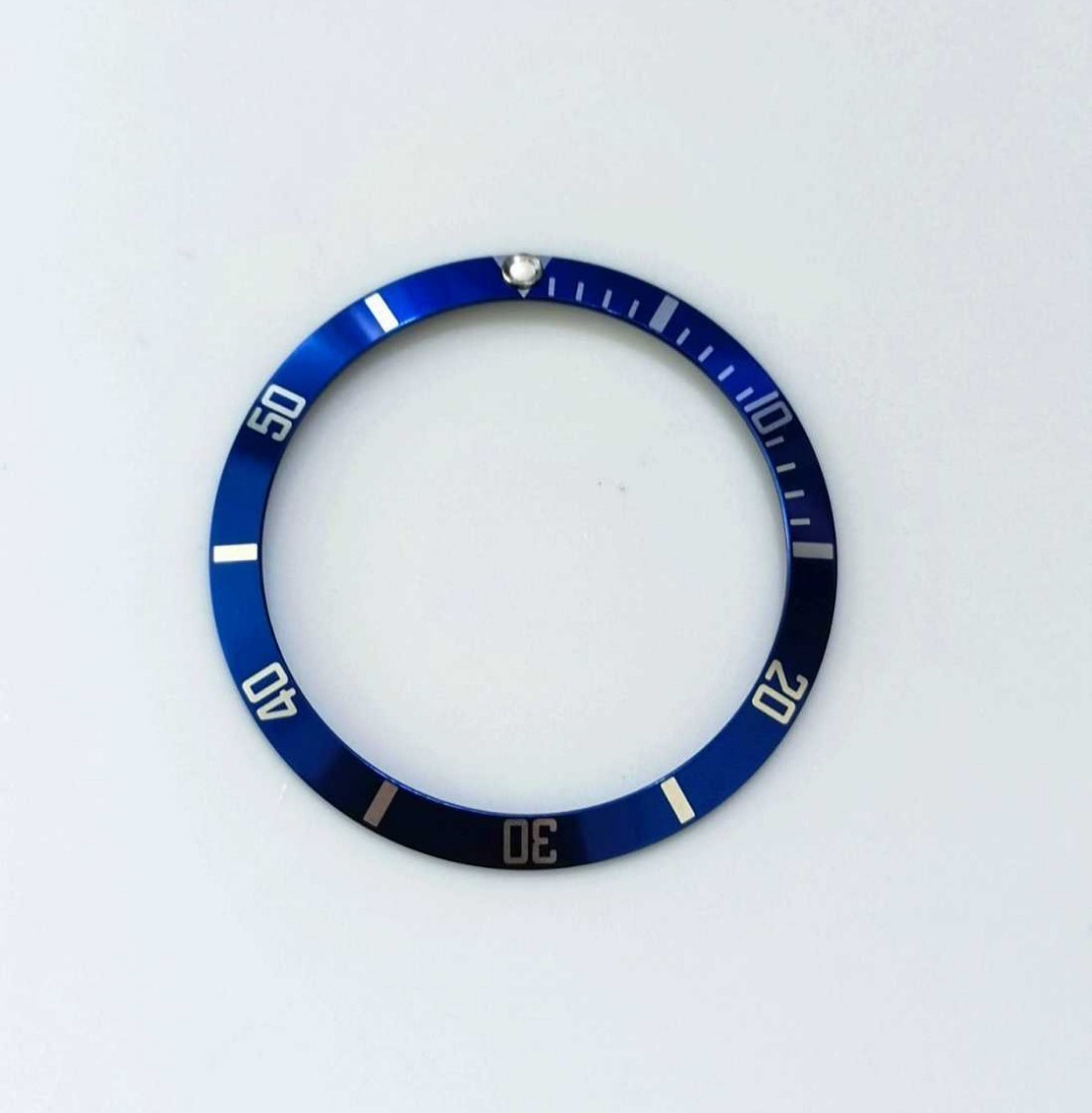 腕時計 修理交換用 社外部品 ベゼルインサート ブルー 青 【対応】ロレックス チューダー サブマリーナ 1680/1665/5513等 ROLEX互換