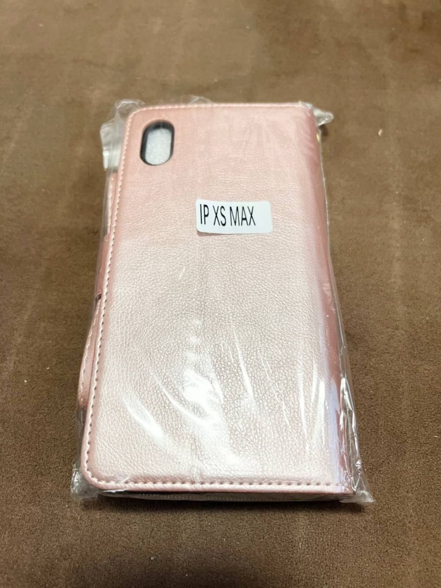 人気　手帳型 スマホケース　カード収納　お財布　iPhoneXS MAX ピンク　可愛い　スタンド機能　ファスナー付き