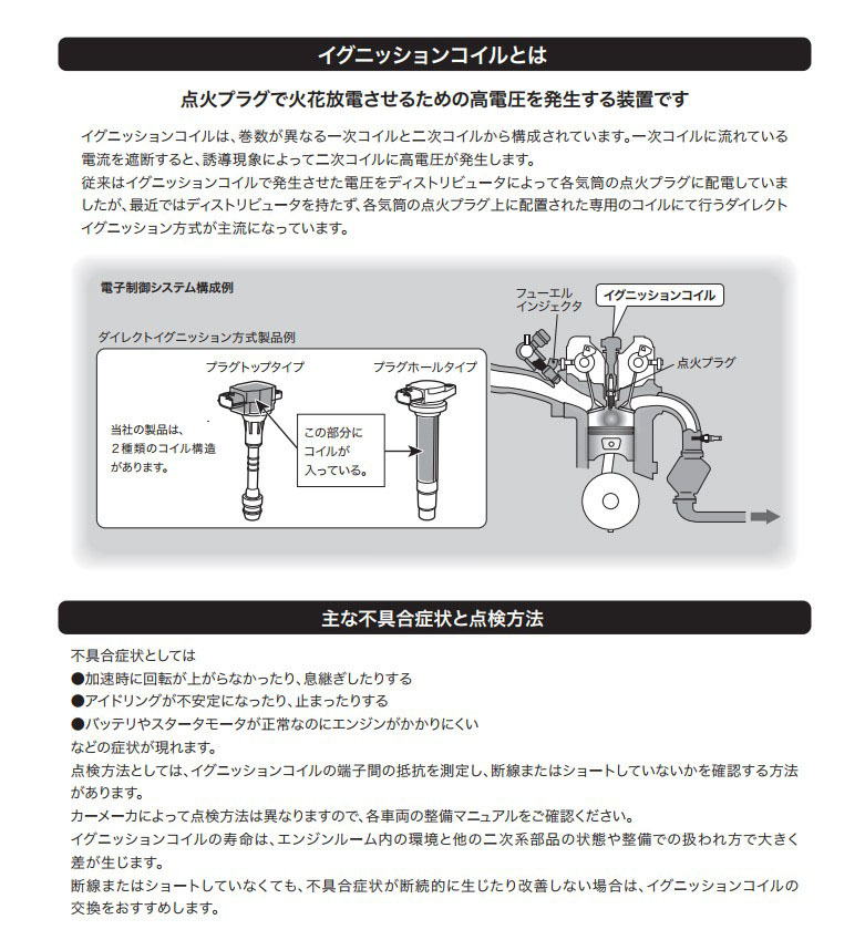 アルテッツァ ジータ JCE15 日立製 イグニッションコイル U22T01-COIL 3本 1台分 日立オートパーツ HITACHI 送料無料_画像2