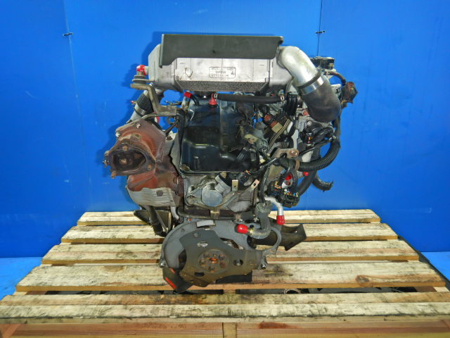 [ Junk / not yet test ] Mitsubishi ABA-H58A Pajero Mini 4A30T engine turbine little rattling equipped. 701-9