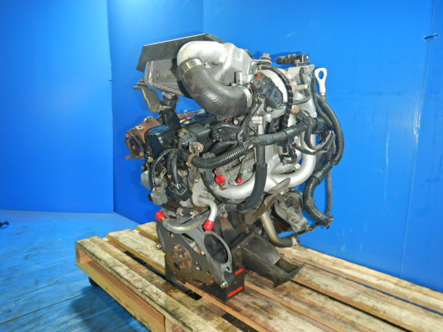 [ Junk / not yet test ] Mitsubishi ABA-H58A Pajero Mini 4A30T engine turbine little rattling equipped. 701-9