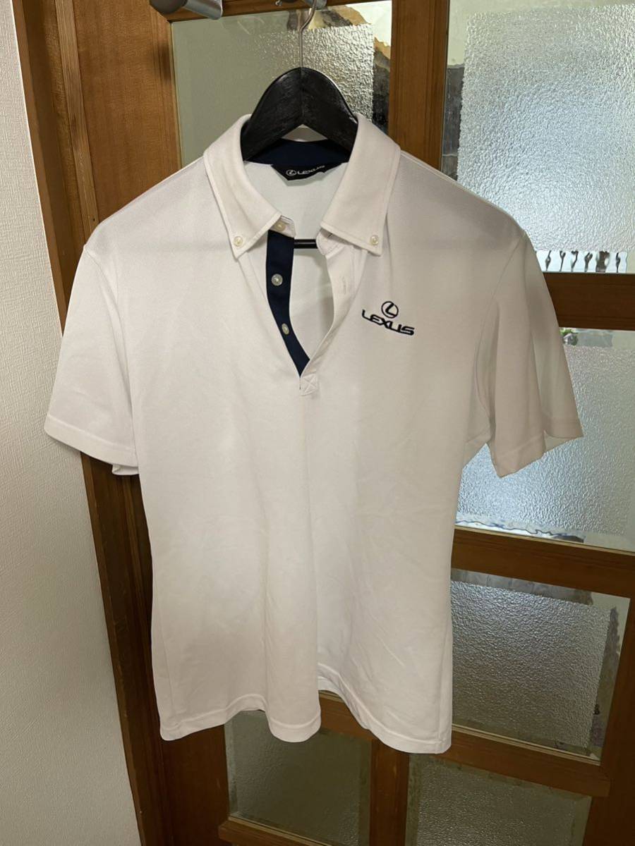 レクサスコレクション　白 ポロシャツ　Mサイズ　刺繍　ゴルフ_画像1