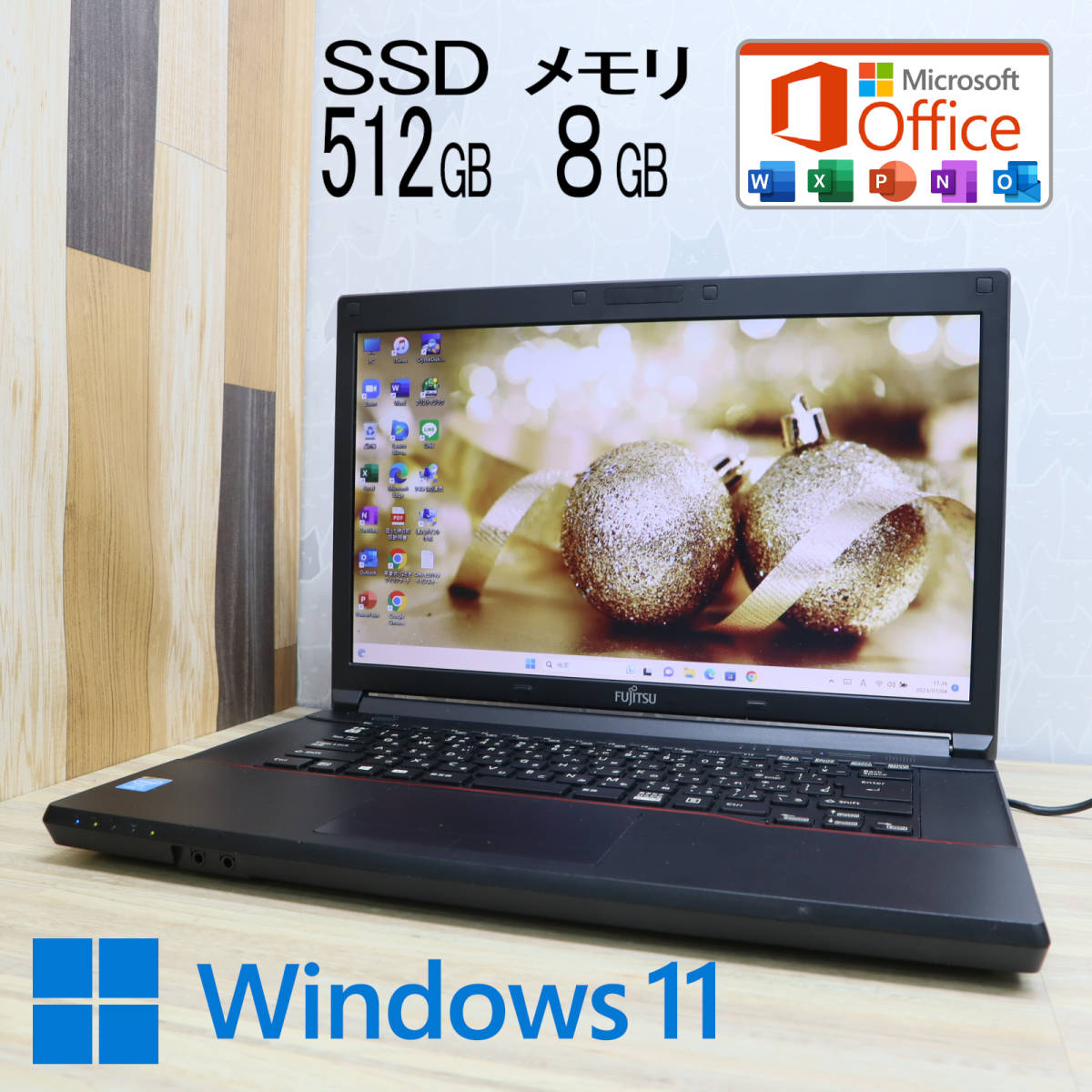 ☆美品高性能4世代i3!新品SSD512GB メモリ8GB☆A574/H Core i3-4000M