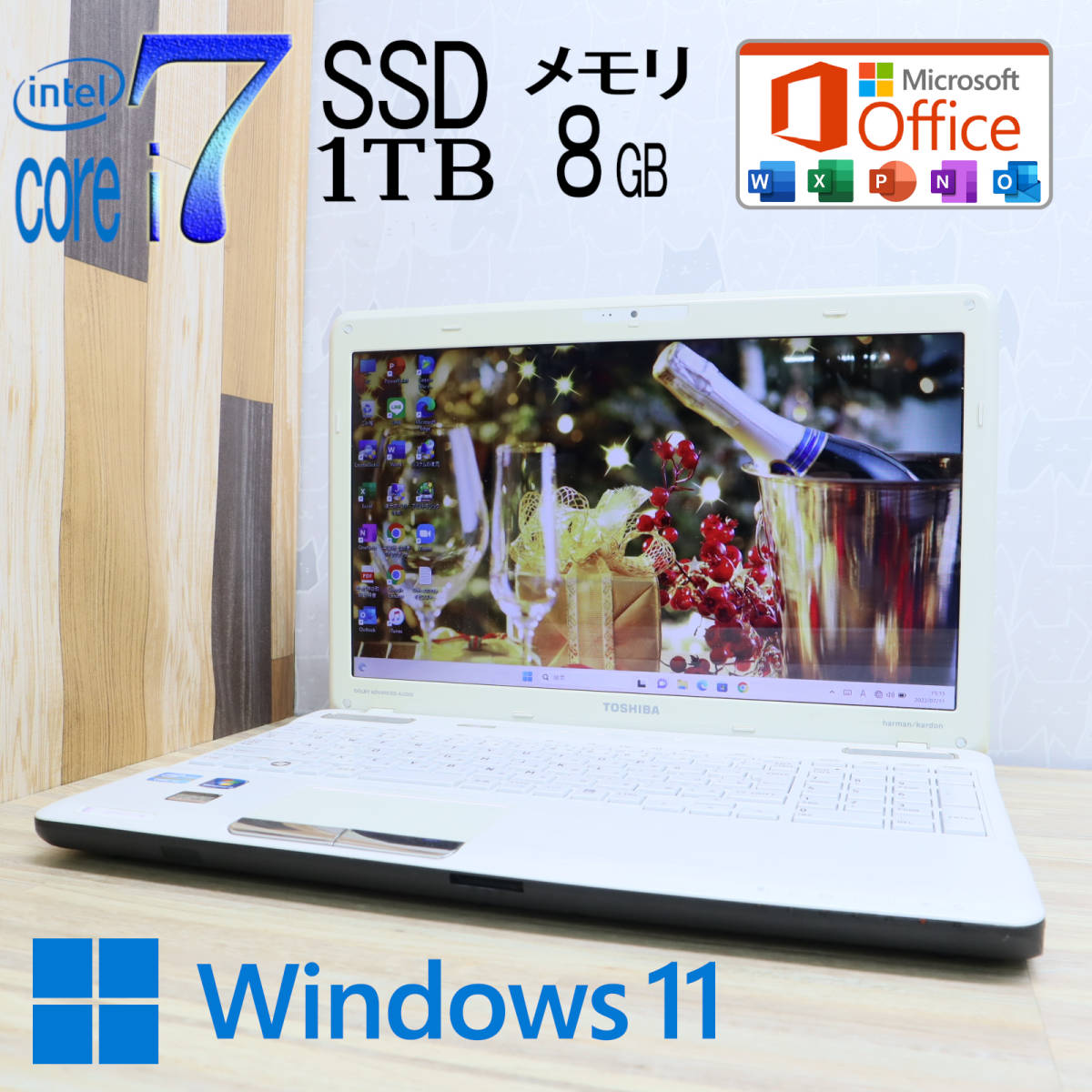 なんと！新品SSD1TB メモリ8GB☆美品 最上級4コアi7！☆T551 Core i7