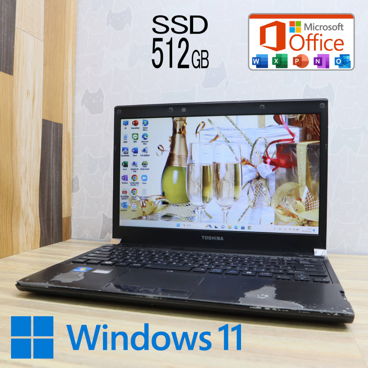 ☆高性能i5!新品SSD512GB☆Dynabook R730 Core i5-560M Win11