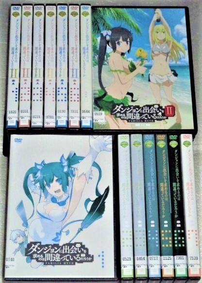 【即決ＤＶＤ】ダンジョンに出会いを求めるのは間違っているだろうか 1期&2期＆OVA 全15巻セット　_画像1